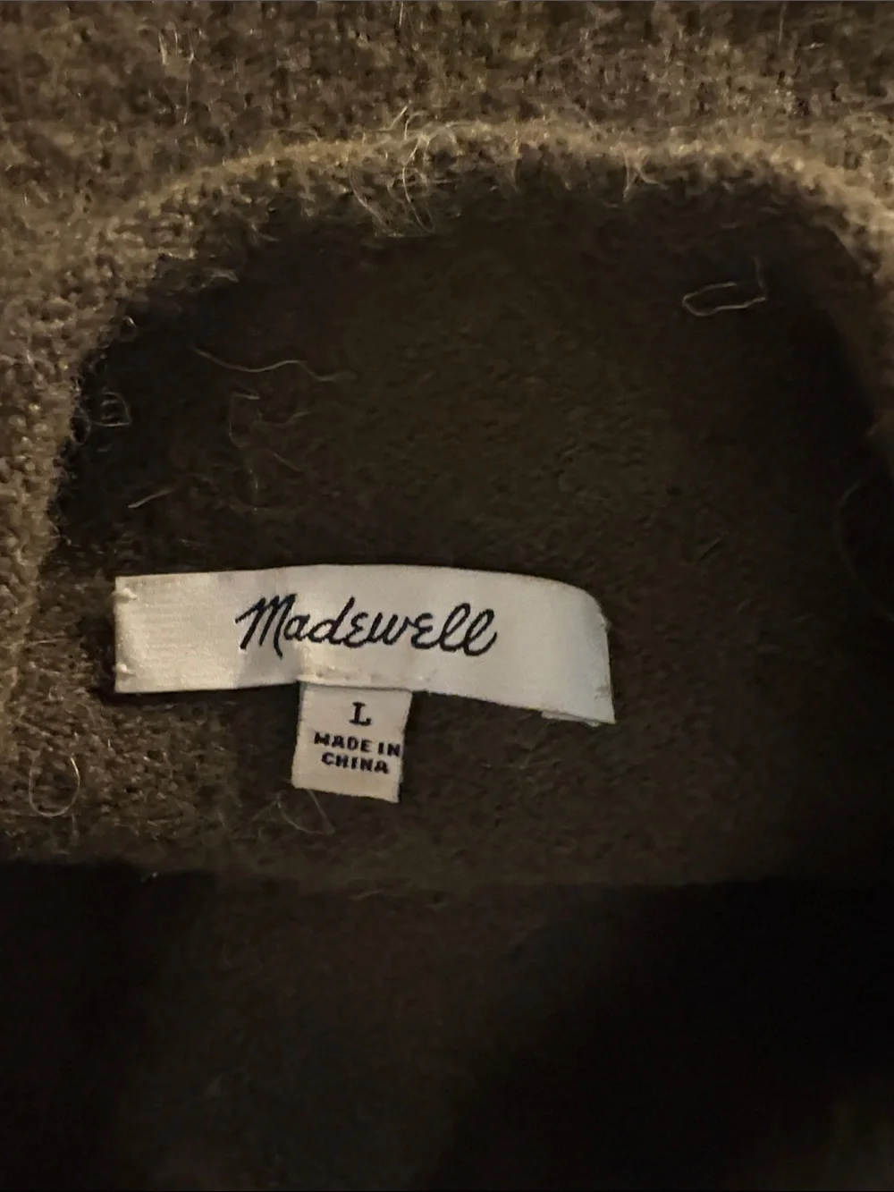 Madewell Olive-Brown Turtleneck Sweater